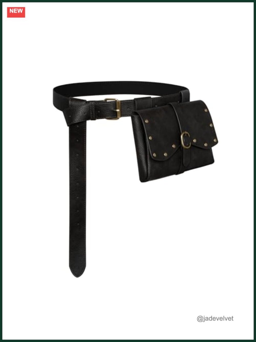 Renaissance Leather Belt Pouch Pirate Ren Faire Costume Accessory
